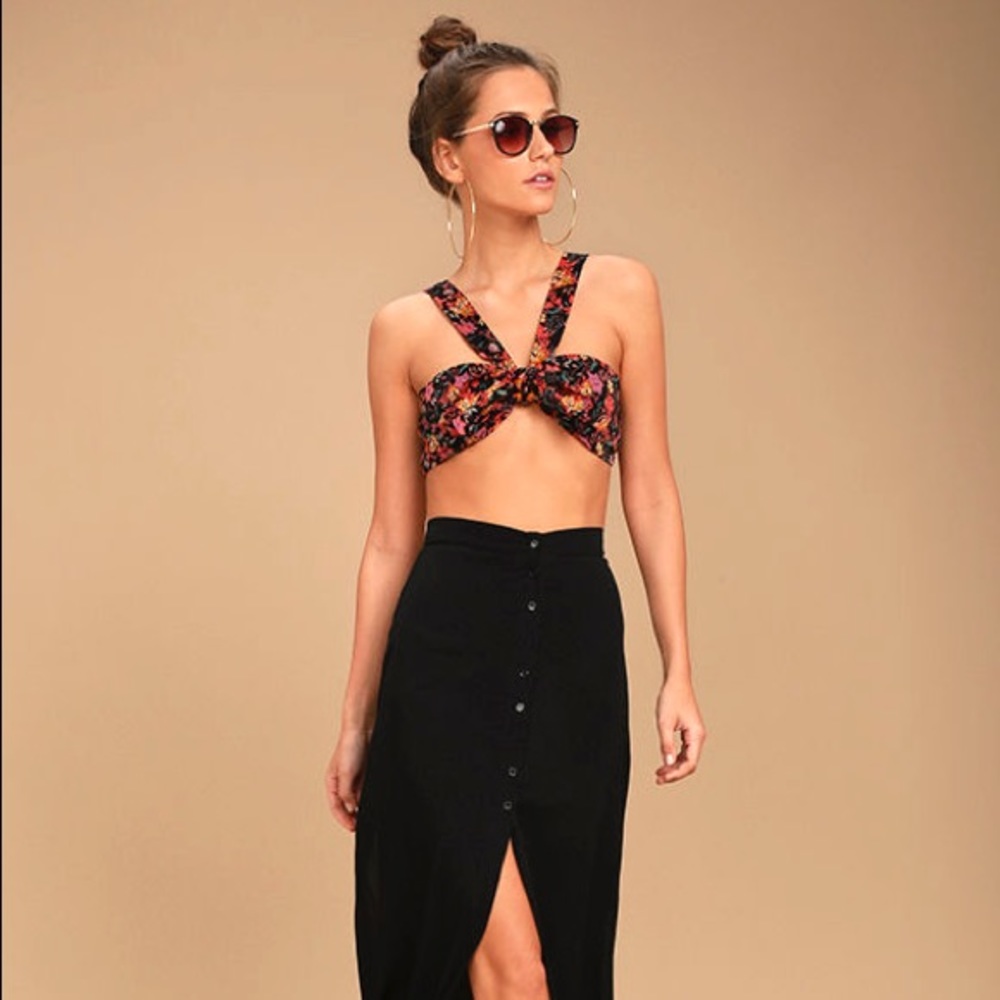 Free People NWT Tie Front Top - Picture 1 of 8